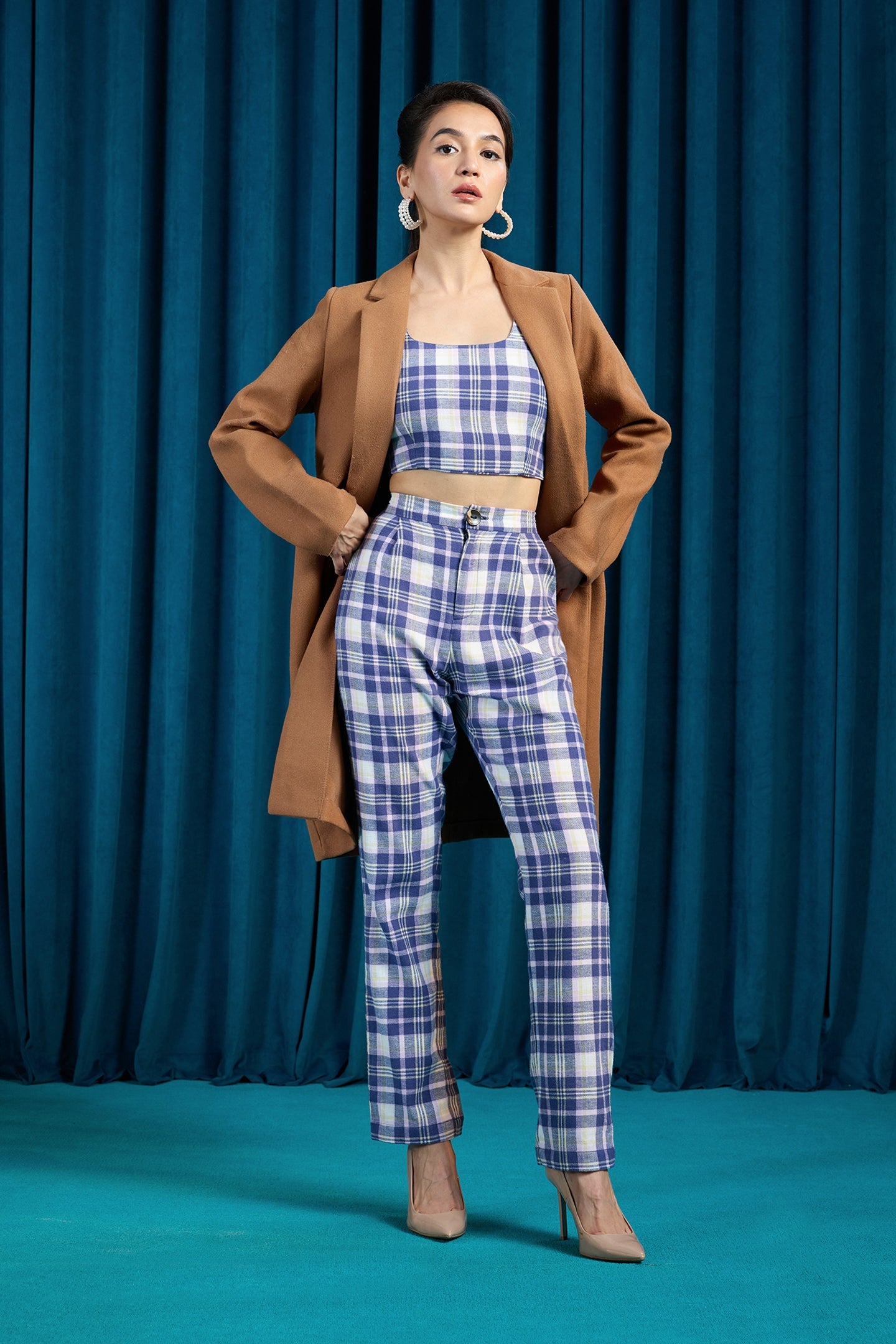 Roxie|Vintage Cotton Checked Co-ords