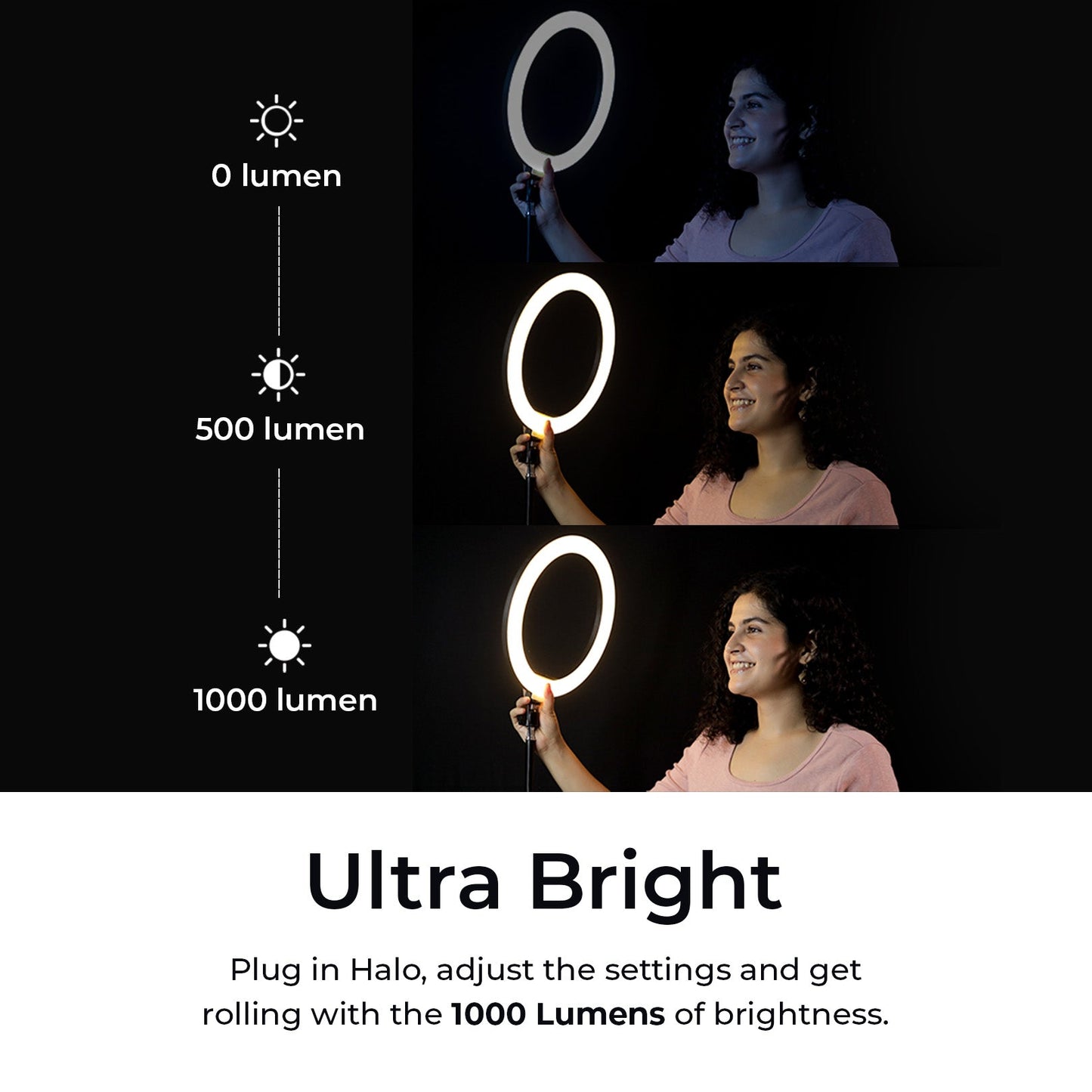 Halo 12" Premium Ring Light + Tripod (Combo)