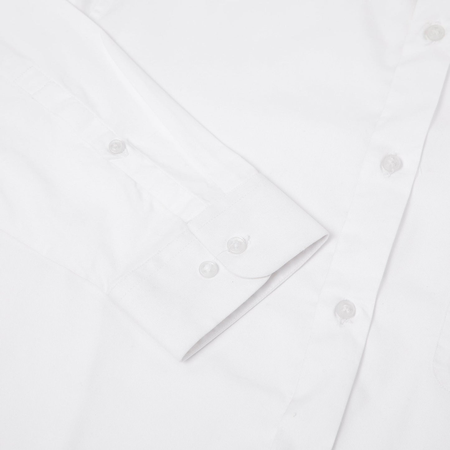 Cotton Lycra Formal Shirt in White- Slim Fit