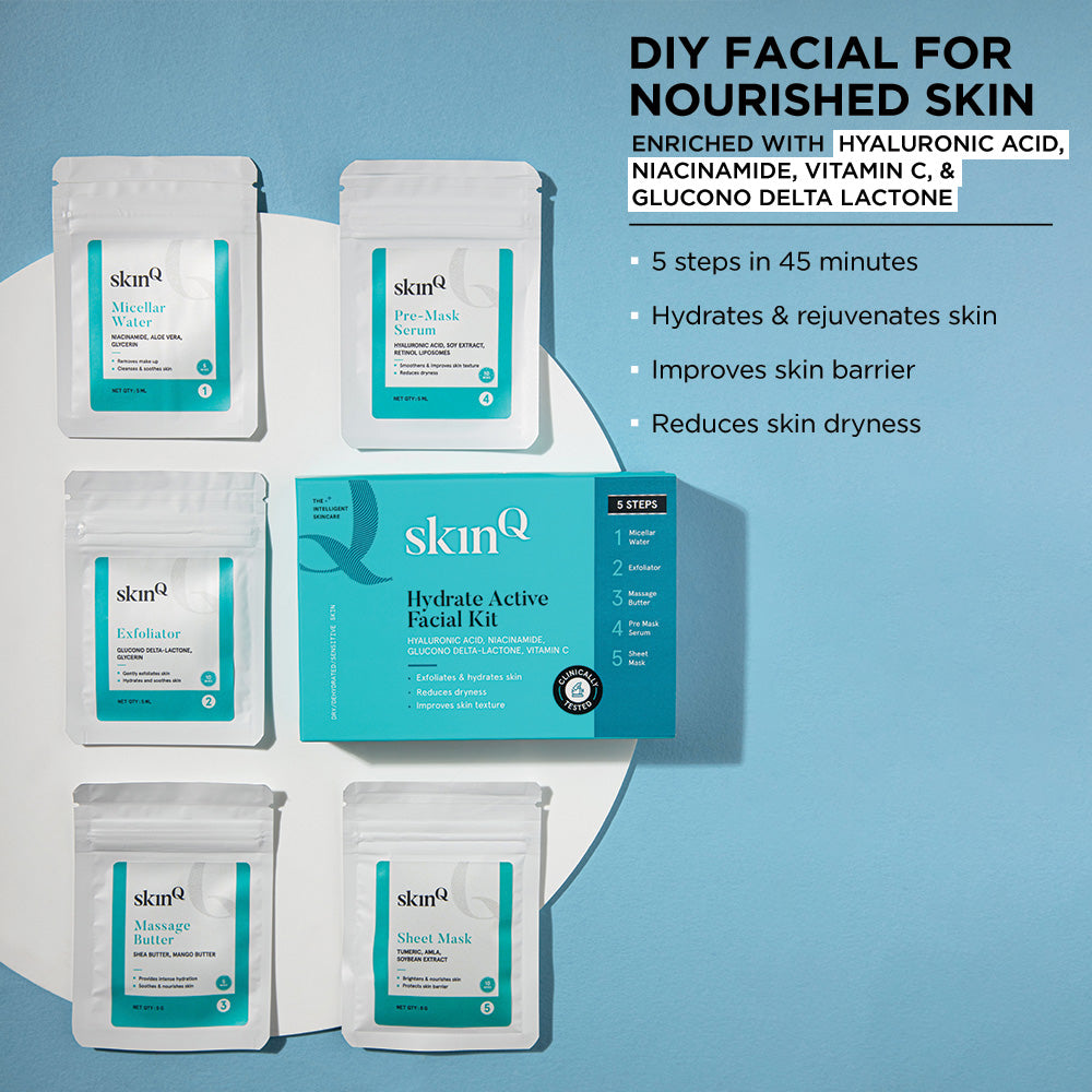 Hydrate Active Facial Kit - Best for Dry & Sensitive Skin