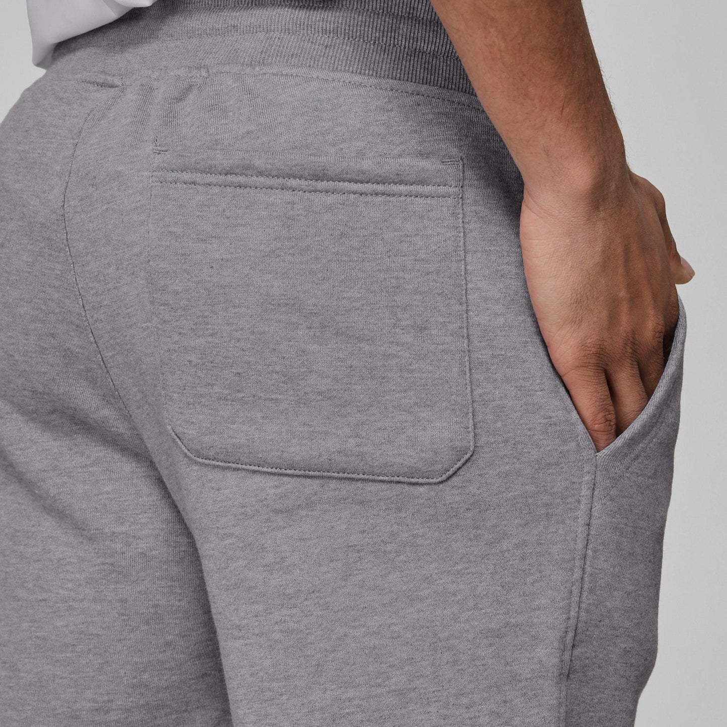 Heather Gray Fleece French Terry Shorts