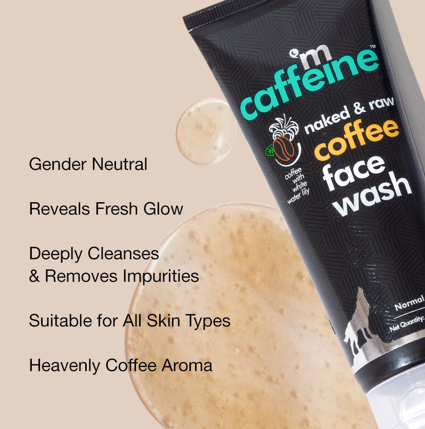 Coffee Face Wash to Remove Tan & Deeply Cleanse - 100 ml - Natural & 100% Vegan