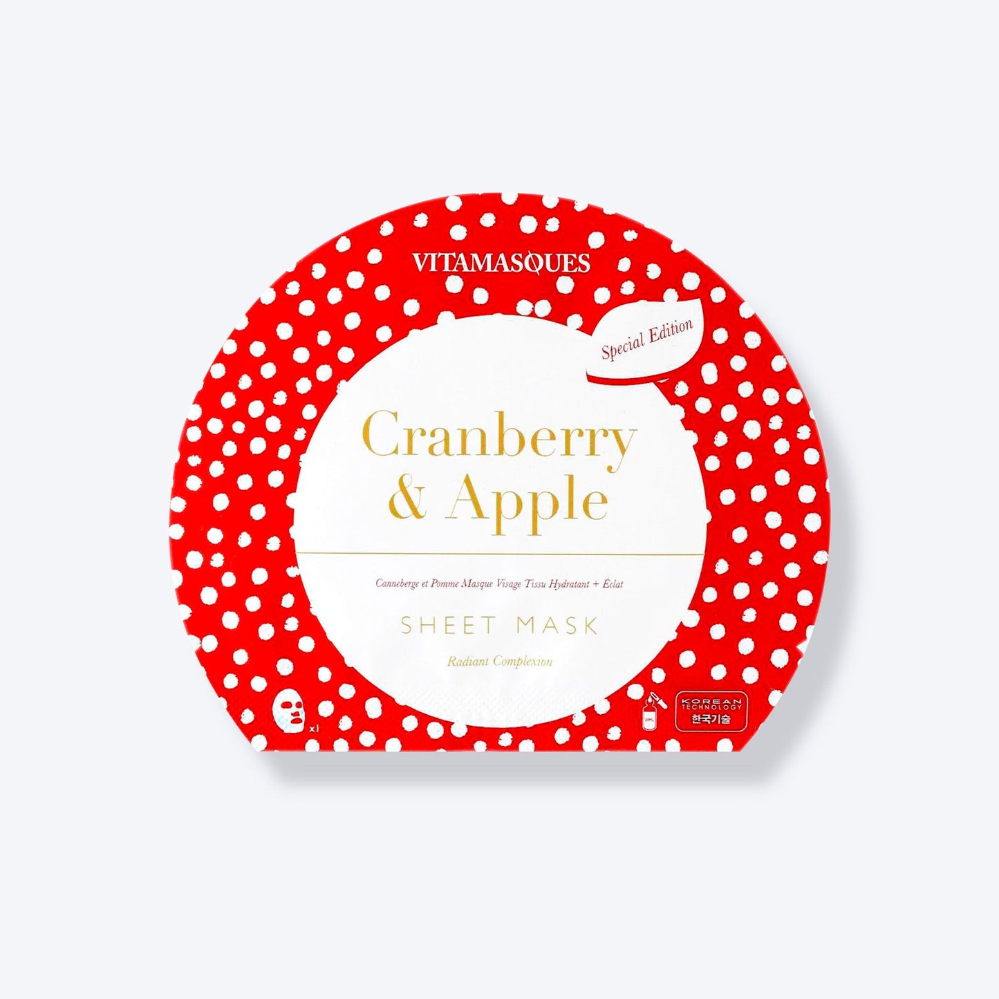 Cranberry & Apple Face Sheet Mask