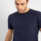 Basic Navy Supima Cotton T-Shirt