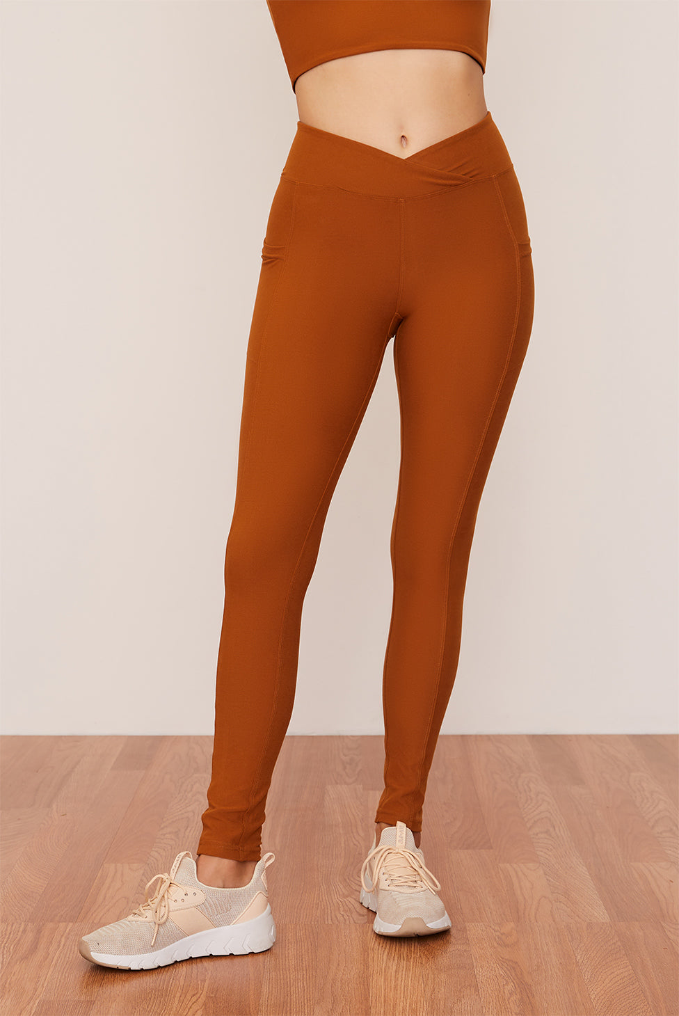 Turmeric Crossover Pocket Legging