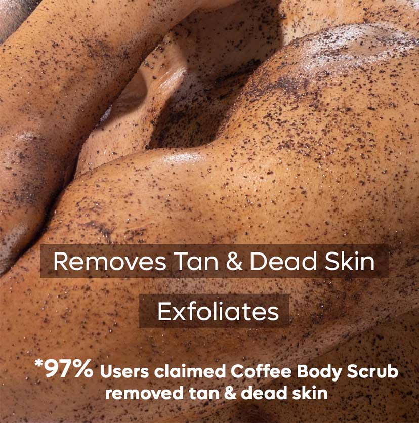 Coffee Body Scrub for Tan-Free & Smooth Skin - 100 g - Natural & Vegan