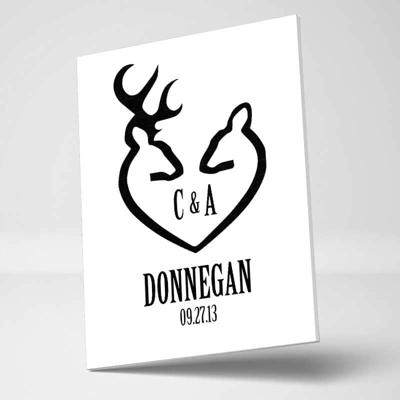 Loving Deer Custom Wall Art