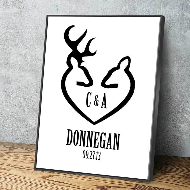 Loving Deer Custom Wall Art