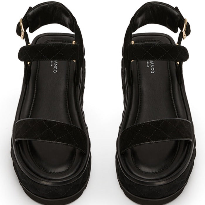 Zahara Black Suede 6cm Sandals
